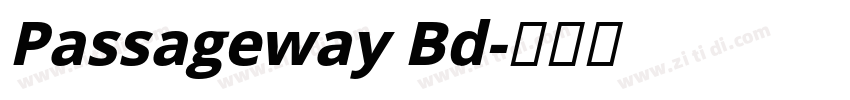 Passageway Bd字体转换